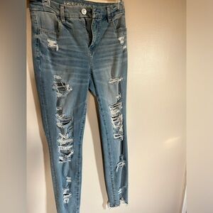 American Eagle Blue Jeans Ripped